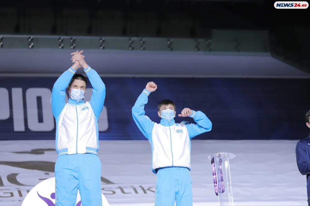 Bakıda akrobatika gimnastikası üzrə 28-ci dünya çempionatının final günü oldu - FOTOLAR