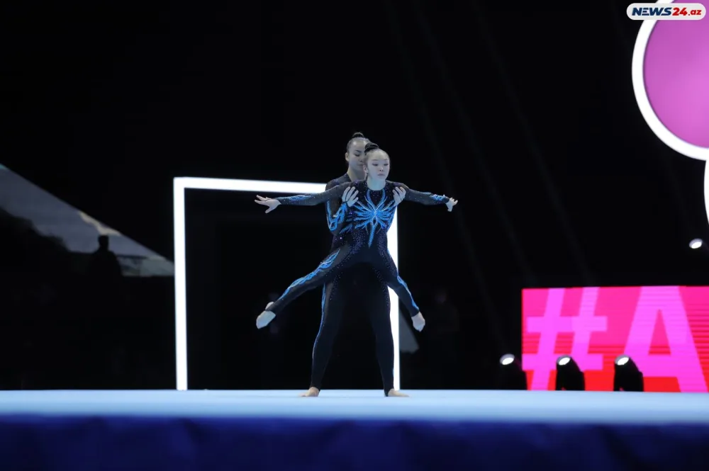 Bakıda akrobatika gimnastikası üzrə 28-ci dünya çempionatının final günü oldu - FOTOLAR
