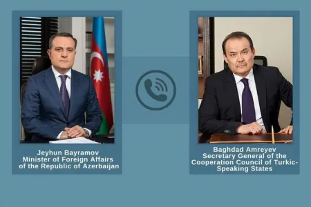 Ceyhun Bayramov Türk Dövlətləri Təşkilatının Baş katibi ilə danışdı