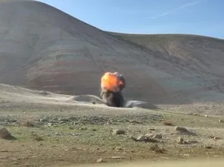 Xızıda yararlı tank mərmisi tapıldı