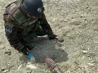 Xızıda yararlı tank mərmisi tapıldı