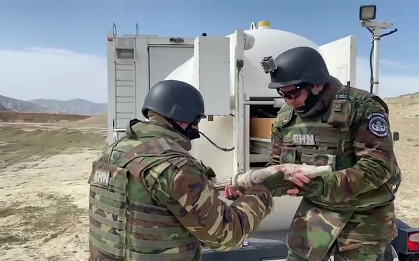 Xızıda yararlı tank mərmisi tapıldı
