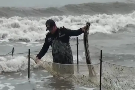 Su polisi qanunsuz balıq ovuna qarşı reyd keçirdi - Foto