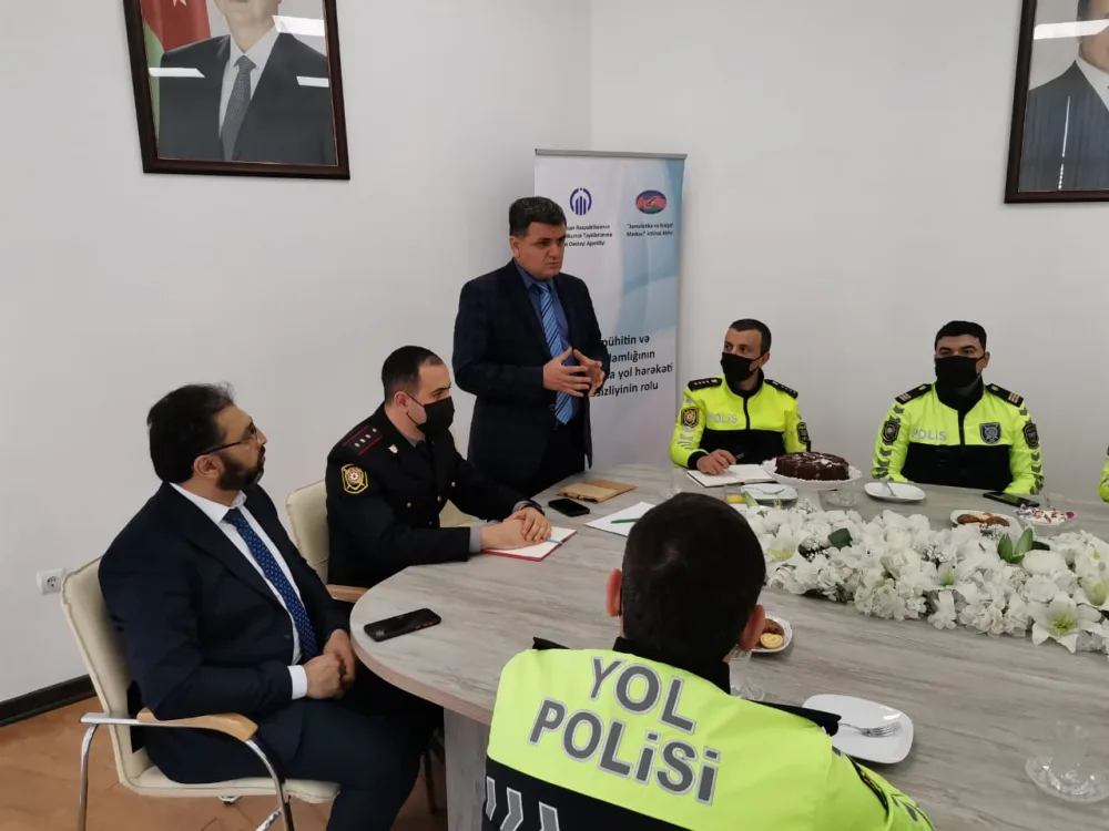 Yol polisləri ilə görüş oldu - FOTO - VİDEO