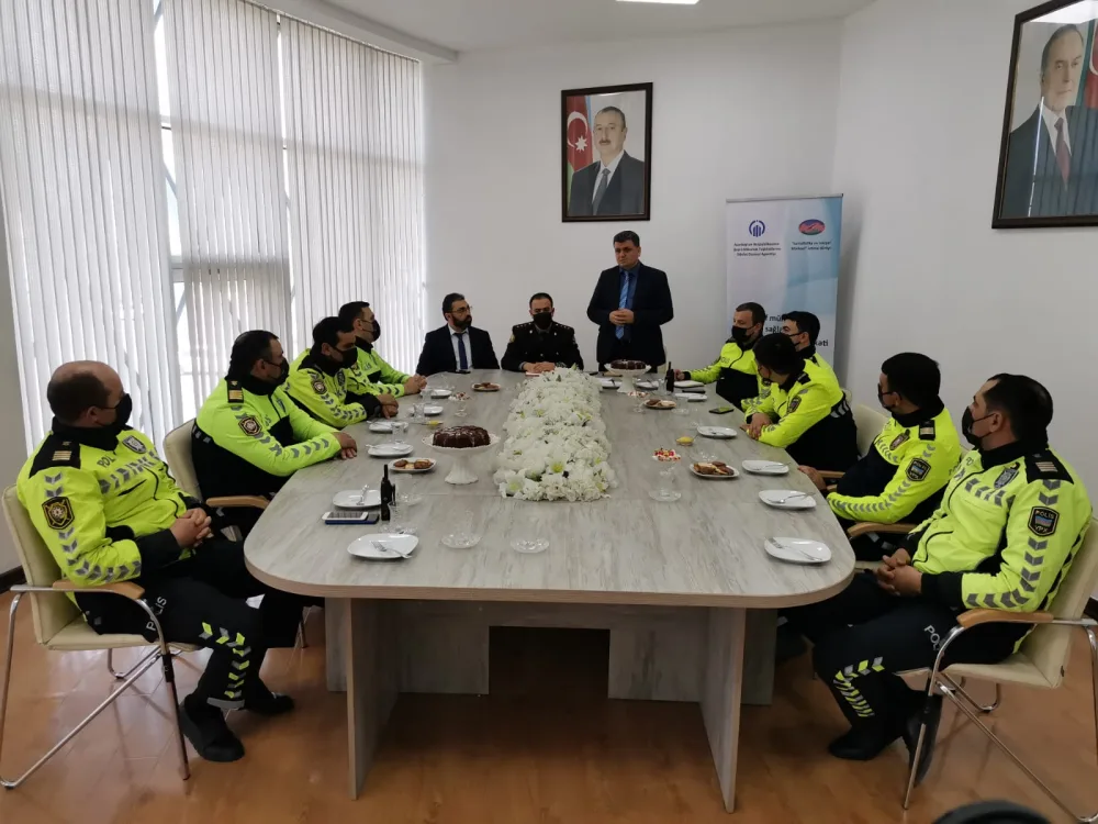 Yol polisləri ilə görüş oldu - FOTO - VİDEO