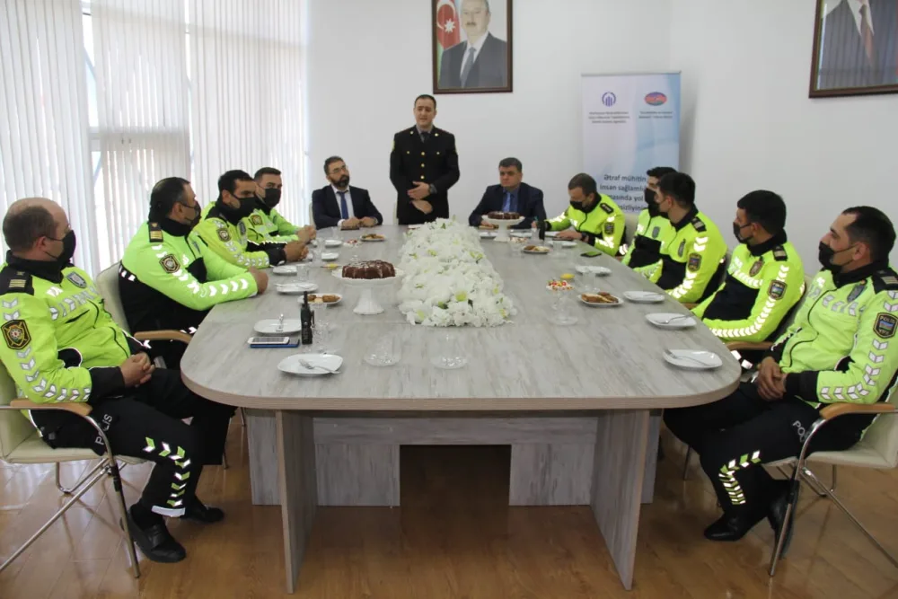 Yol polisləri ilə görüş oldu - FOTO - VİDEO