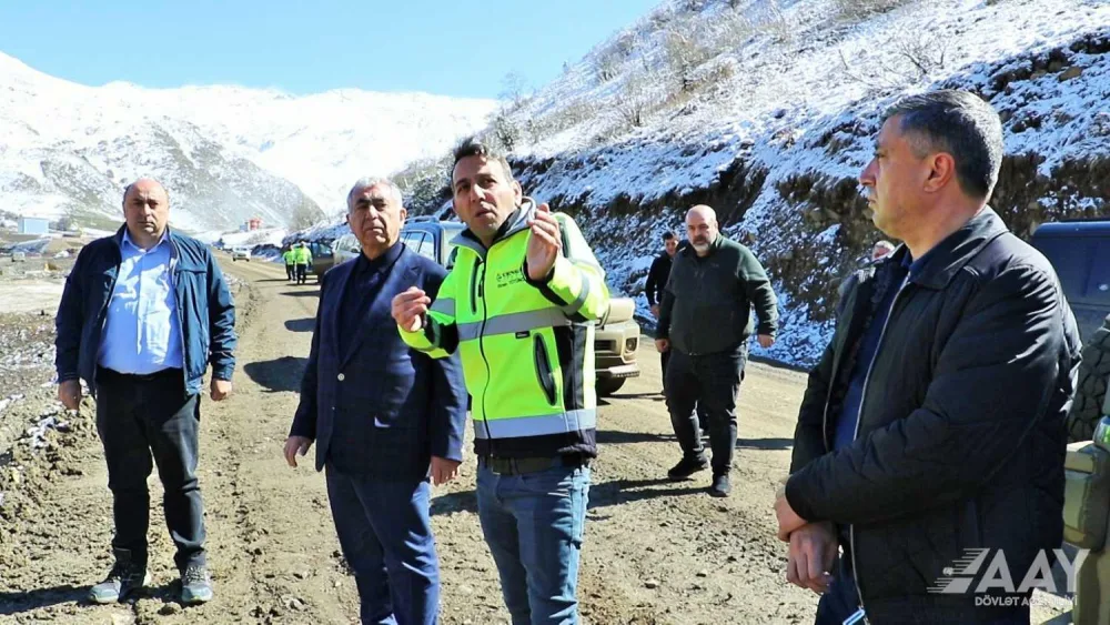 Murovdağ tunelində 1 km-dən artıq qazma işləri aparılıb - VİDEO/FOTO
