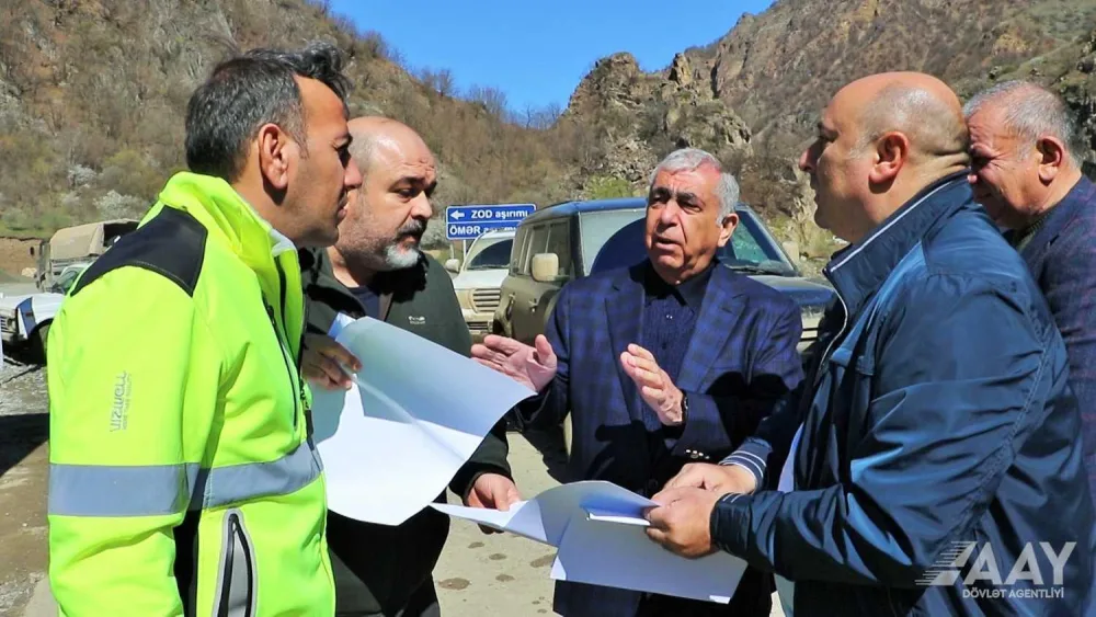 Murovdağ tunelində 1 km-dən artıq qazma işləri aparılıb - VİDEO/FOTO