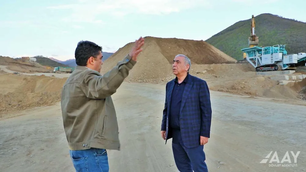 Murovdağ tunelində 1 km-dən artıq qazma işləri aparılıb - VİDEO/FOTO