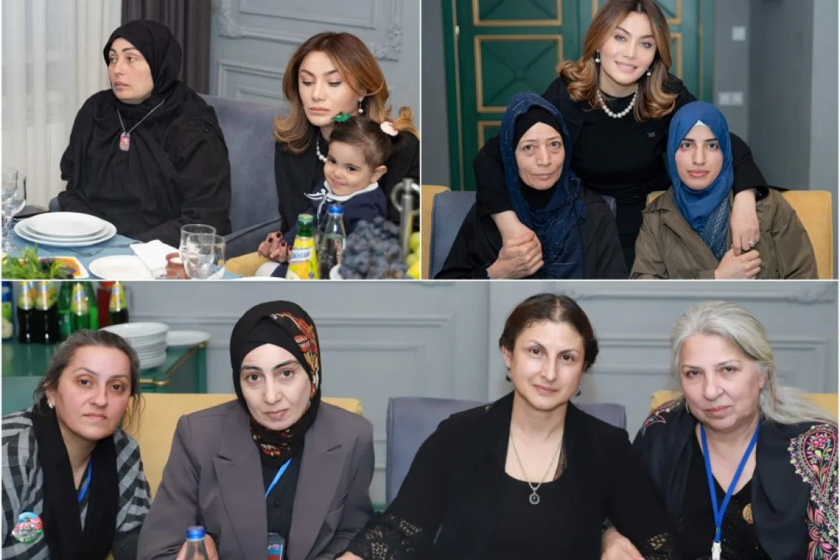 Ruhi Əliyeva şəhid anaları ilə İFTAR SÜFRƏSİNDƏ - FOTO/VİDEO