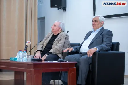 ADU-da Xalq şairi Ramiz Rövşənlə görüş keçirildi - FOTO/VİDEO