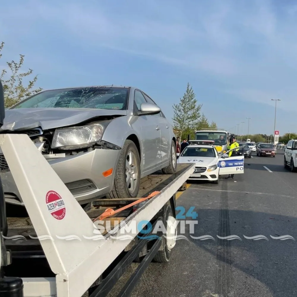 Bakı-Sumqayıt yolunda - DƏHŞƏTLİ QƏZA - FOTOLAR