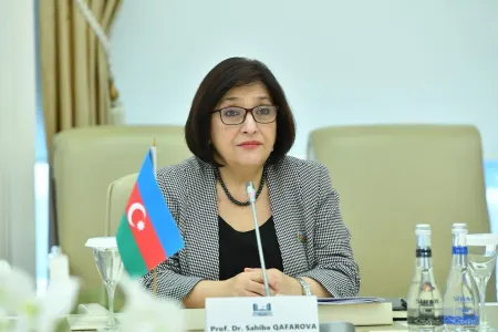 Sahibə Qafarova Latviya Baş nazirinin müavini ilə görüşdü - FOTO