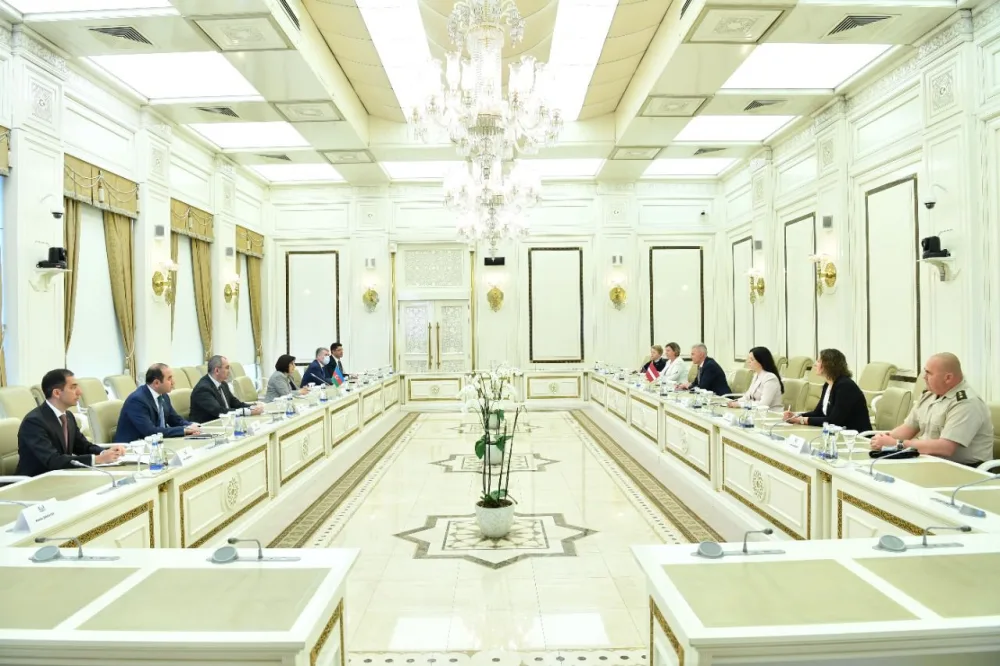 Sahibə Qafarova Latviya Baş nazirinin müavini ilə görüşdü - FOTO
