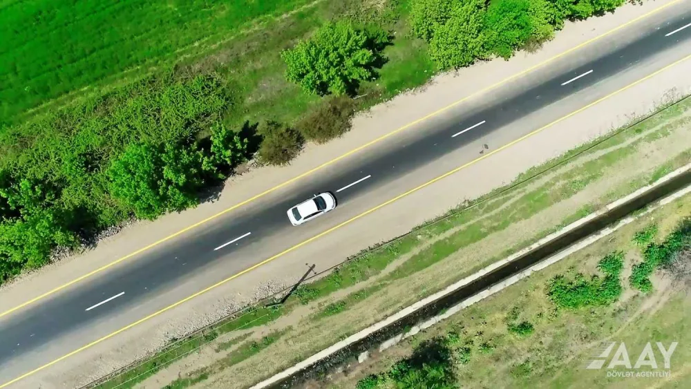 Yevlax rayonunda Tanrıqulular kənd yolu yenidən qurulub - VİDEO/FOTO