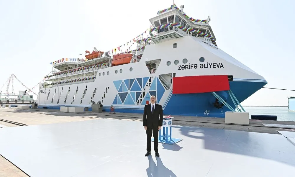 Prezident “Zərifə Əliyeva” gəmisinin istismara verilməsi mərasimində - FOTO - YENİLƏNİB