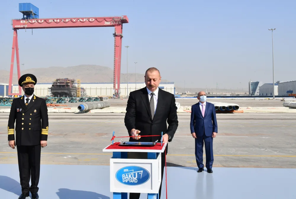 Prezident “Zərifə Əliyeva” gəmisinin istismara verilməsi mərasimində - FOTO - YENİLƏNİB
