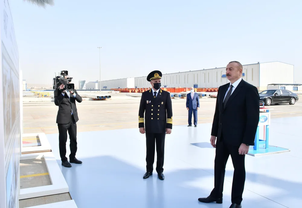 Prezident “Zərifə Əliyeva” gəmisinin istismara verilməsi mərasimində - FOTO - YENİLƏNİB
