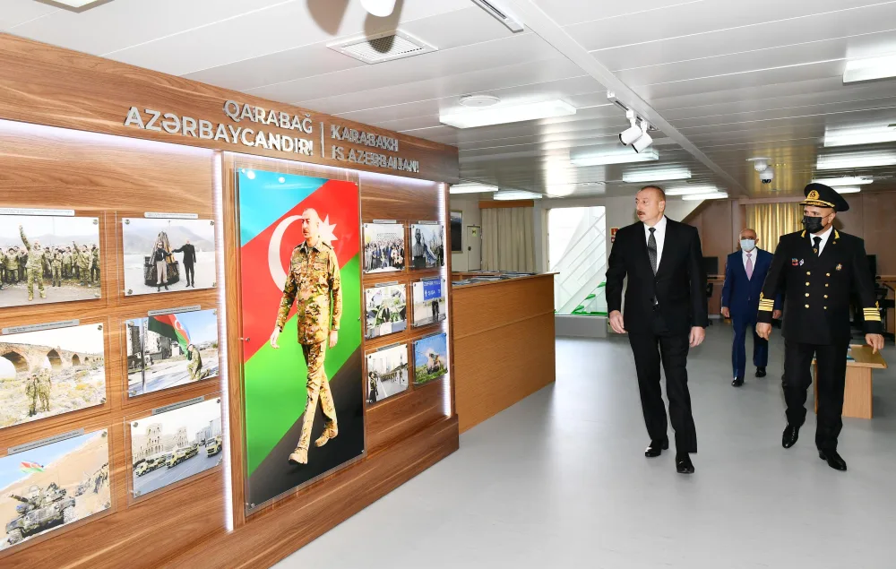 Prezident “Zərifə Əliyeva” gəmisinin istismara verilməsi mərasimində - FOTO - YENİLƏNİB