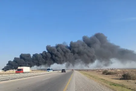 Sumqayıtda zavod yanır - VİDEO/FOTO