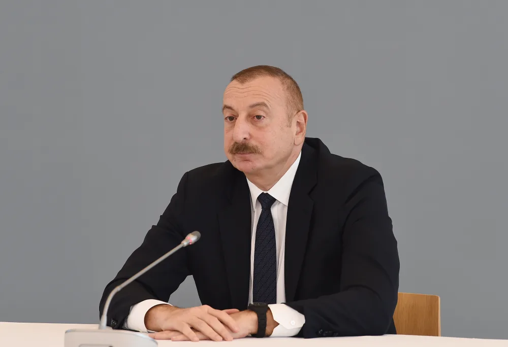 İlham Əliyev beynəlxalq konfransda iştirak edir - CANLI