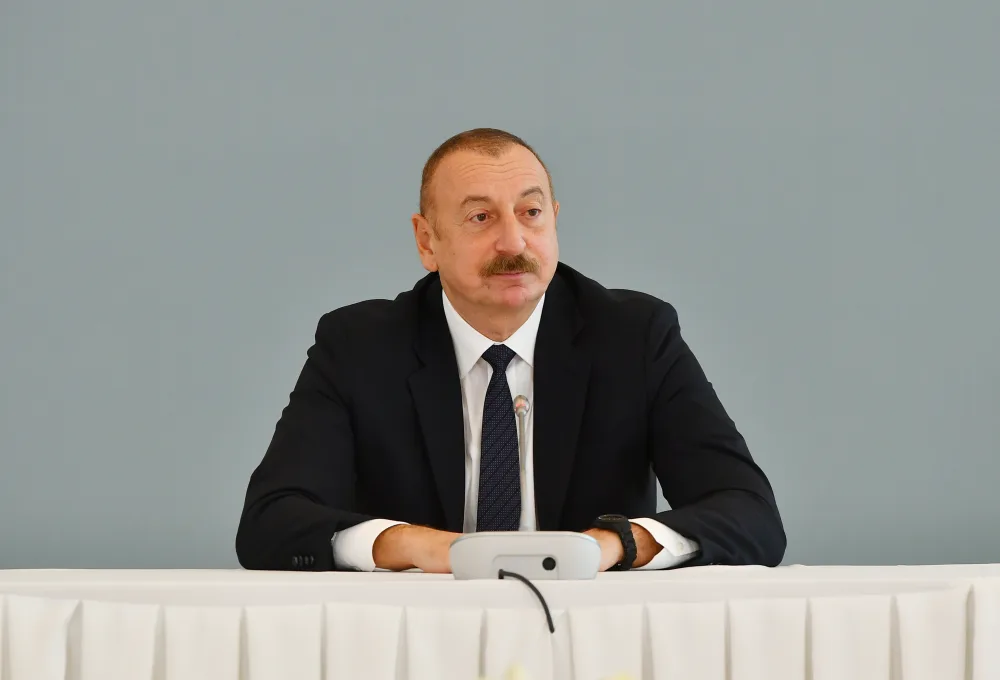 İlham Əliyev beynəlxalq konfransda iştirak edir - CANLI