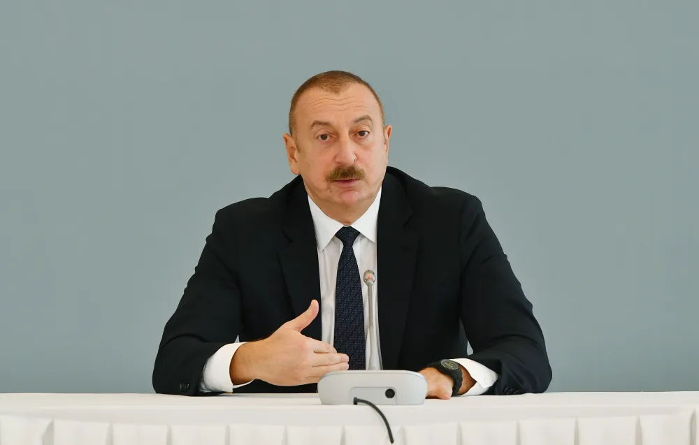 İlham Əliyev “Cənubi Qafqaz: İnkişaf və əməkdaşlıq” mövzusunda beynəlxalq konfransda çıxış edib