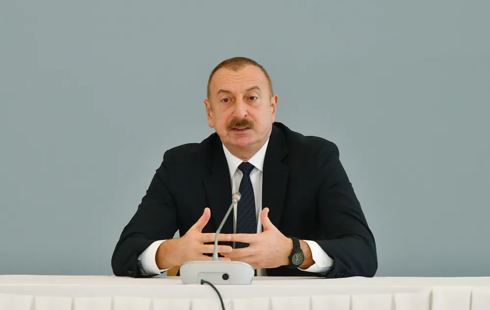İlham Əliyev “Cənubi Qafqaz: İnkişaf və əməkdaşlıq” mövzusunda beynəlxalq konfransda çıxış edib