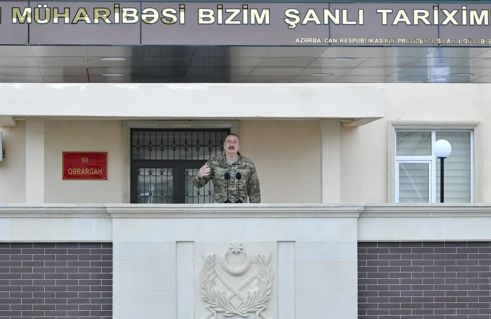 Prezident XTQ-nin hərbi hissəsində - FOTOLAR - YENİLƏNİB