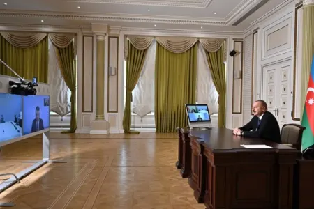 Prezident videoformatda qəbul keçirdi - FOTO - YENİLƏNİB