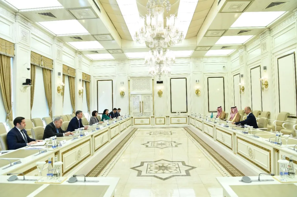Milli Məclisin sədri Səudiyyə Ərəbistanı Krallığının Baş Audit Məhkəməsinin Prezidenti ilə görüşüb - -FOTO__NEWL__