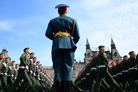 Moskovada 9 May paradının məşqi keçirilib - -FOTO