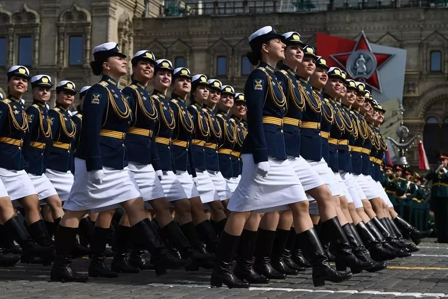 Moskovada 9 May paradının məşqi keçirilib - -FOTO