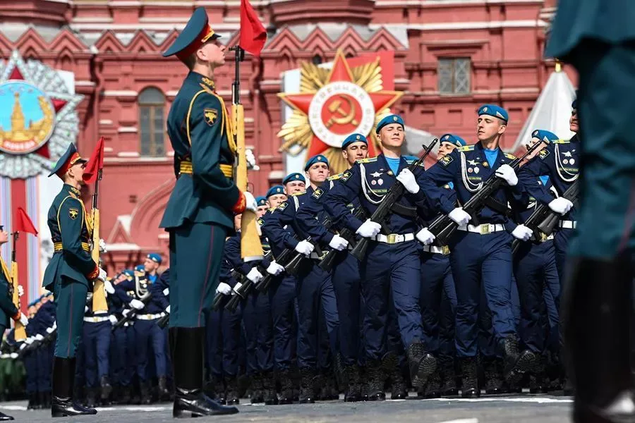Moskovada 9 May paradının məşqi keçirilib - -FOTO