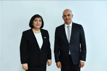 Sahibə Qafarova İsveçrənin vitse-prezidenti ilə görüşdü - FOTO