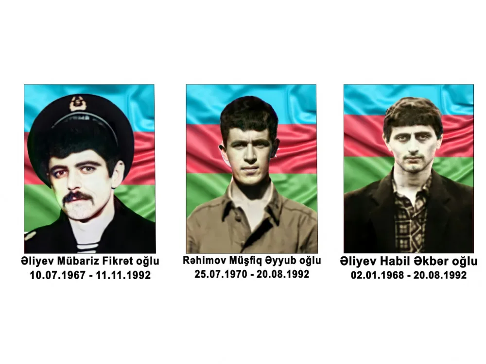 Ağdamda 3 şəhidimizin məzarı tapıldı - FOTO