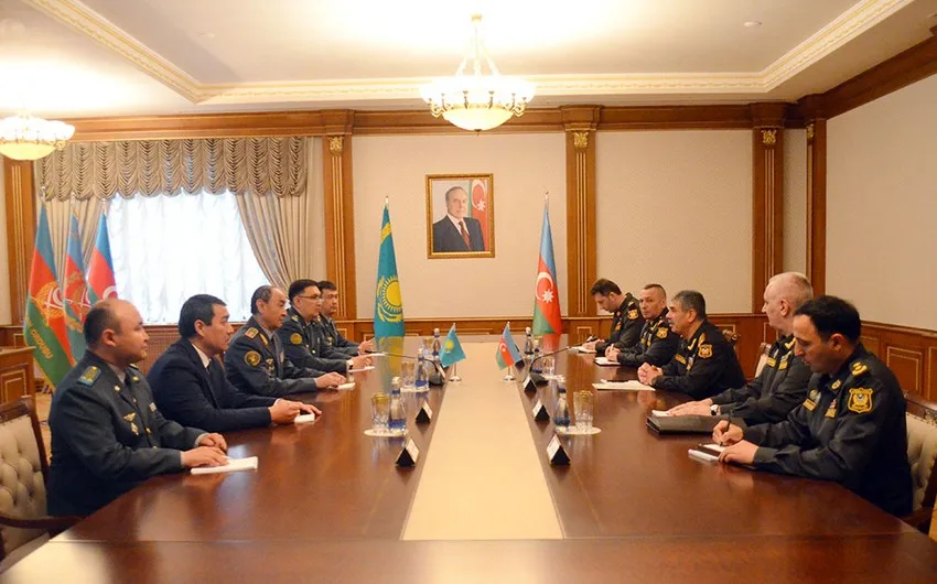Zakir Həsənov Qazaxıstan MN-in departament rəisi ilə görüşdü - FOTO