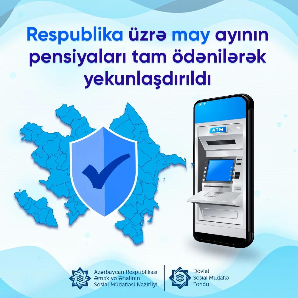 Respublika üzrə pensiyalar - TAM ÖDƏNİLDİ