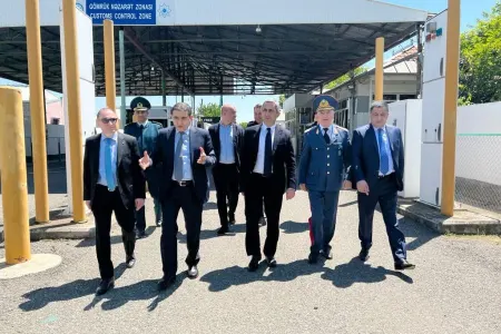 Azərbaycan və Gürcüstan gömrük xidməti nümayəndə heyətləri görüşüblər - -FOTO