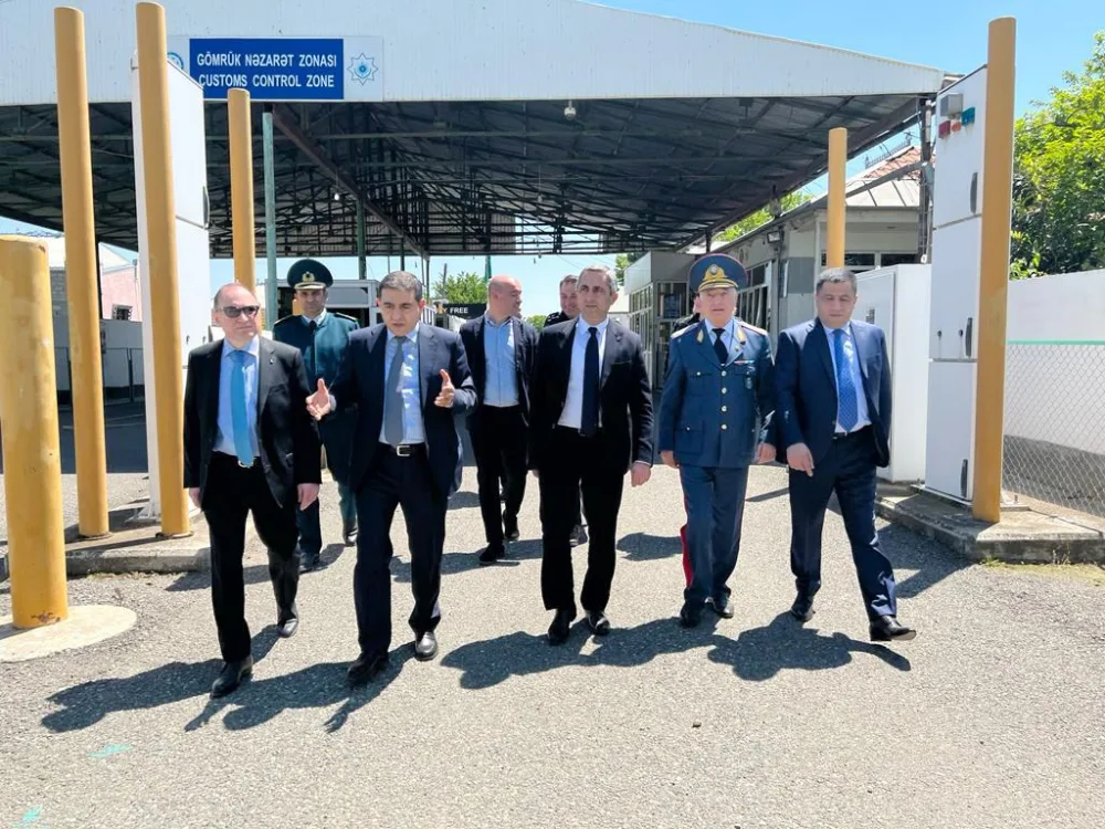Azərbaycan və Gürcüstan gömrük xidməti nümayəndə heyətləri görüşüblər - -FOTO