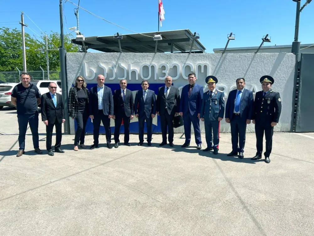 Azərbaycan və Gürcüstan gömrük xidməti nümayəndə heyətləri görüşüblər - -FOTO