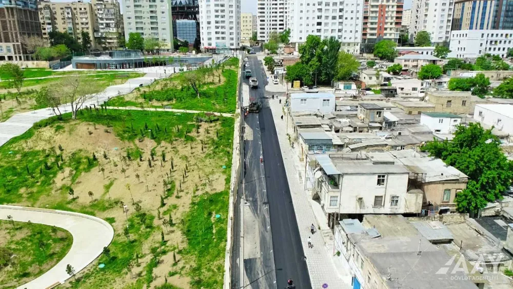 Bu küçələr yenidən qurulur - FOTO/VİDEO