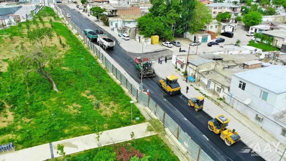 Bu küçələr yenidən qurulur - FOTO/VİDEO