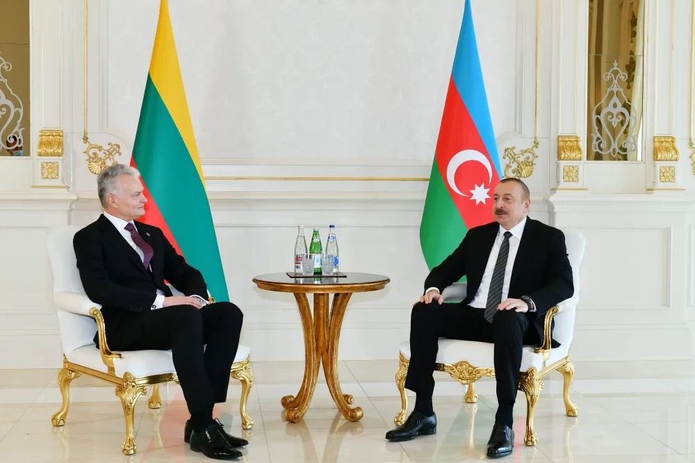 Azərbaycan və Litva prezidentlərinin görüşü oldu - FOTO - YENİLƏNİB