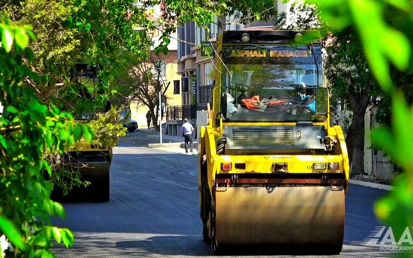 Bakının Tofiq Abbasov küçəsi əsaslı təmir edilir - FOTO/VİDEO