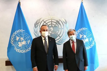 Çavuşoğlu Antonio Quterreşlə görüşdü