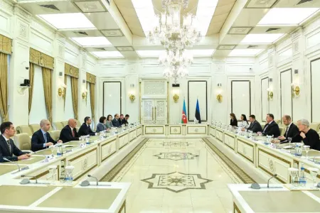 Sahibə Qafarova Estoniya parlamentinin spikeri ilə görüşüb