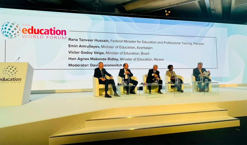 Təhsil naziri Dünya Təhsil Forumunda çıxış etdi - -FOTO