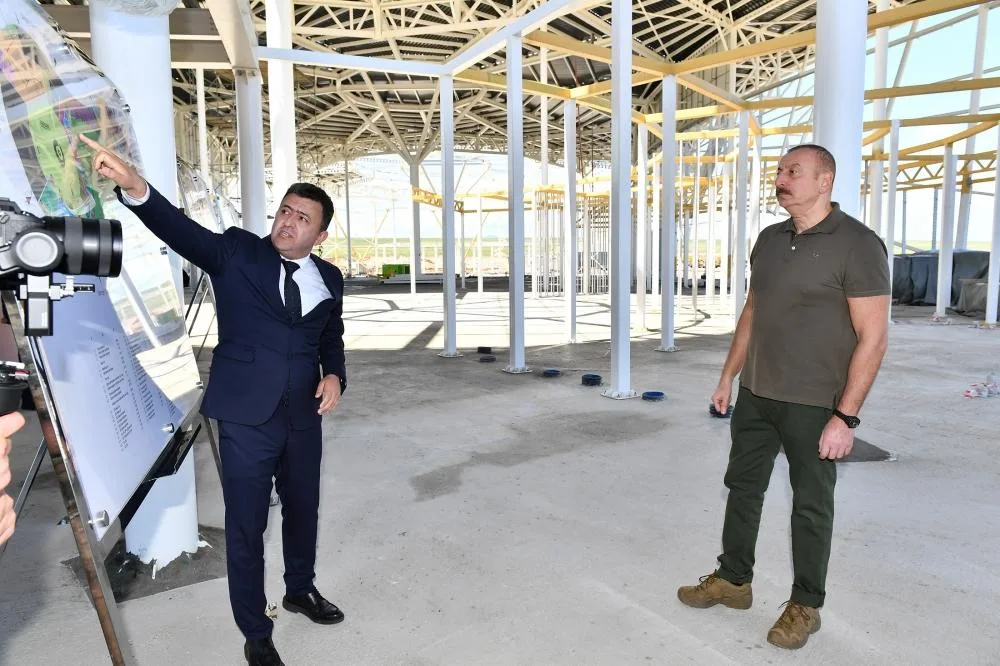 Prezident Zəngilan Beynəlxalq Hava Limanının tikintisi ilə tanış olub- - Yeniləndi