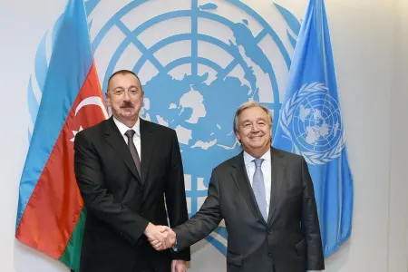 BMT-nin Baş katibi İlham Əliyevi təbrik etdi
